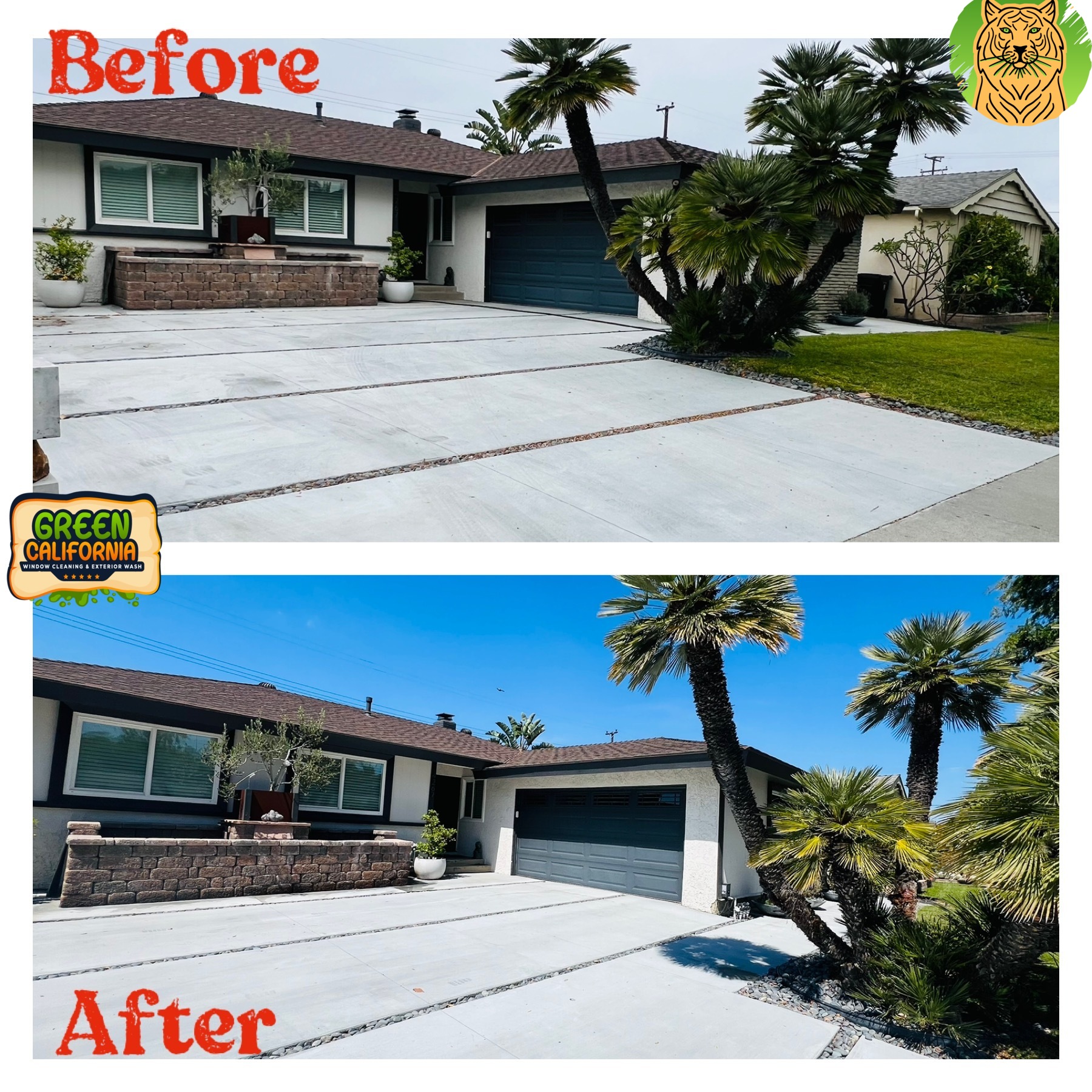 Best Quality Driveway Cleaning performed in the city of Fullerton, California. Thumbnail