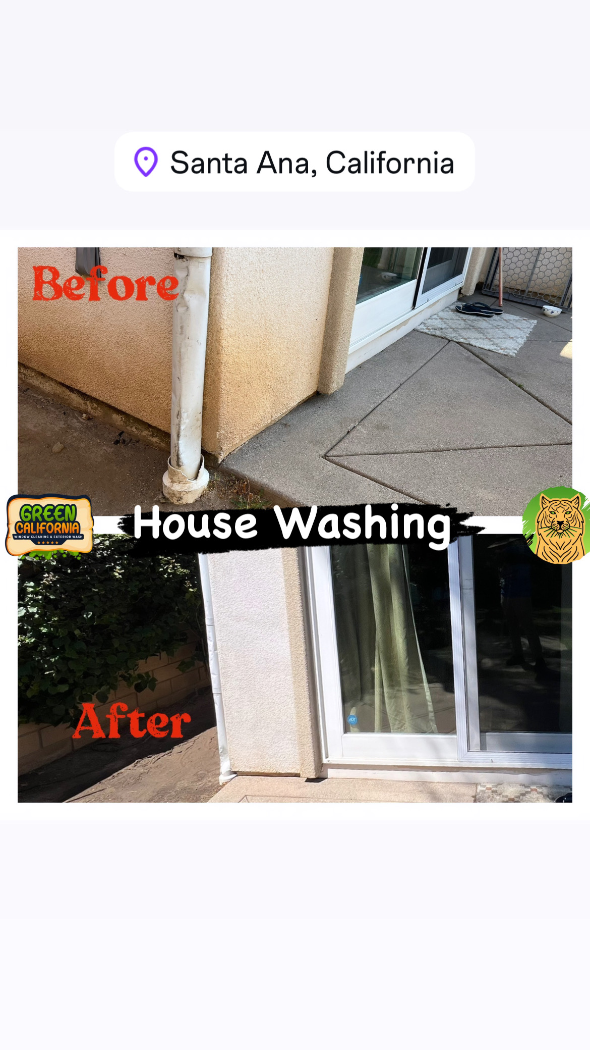 Best Quality House Washing & Stucco Cleaning Services removal of Tough orange Mud-stain & Calcium in Santa Ana,92706,California.