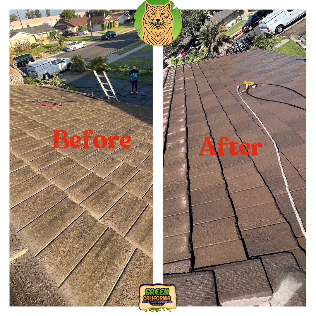 Best Quality Roof Washing Performed in Costa Mesa,92626, Orange County, California.  Thumbnail